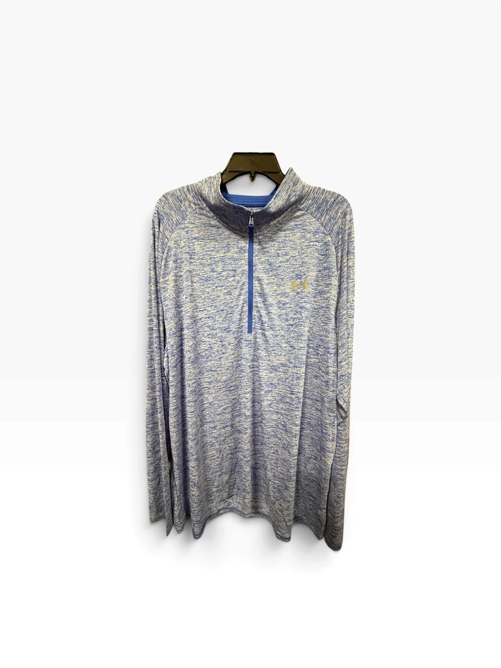 Under Armour Men’s 3XL Blue Heather Quarter Zip Long Sleeve Active Shirt